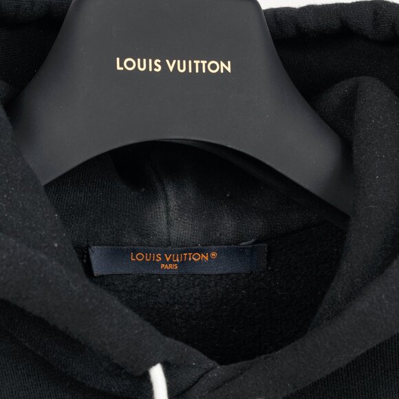 Louis Vuitton Black Embroidered Signature Cotton Hoodie - Picture 9 of 13